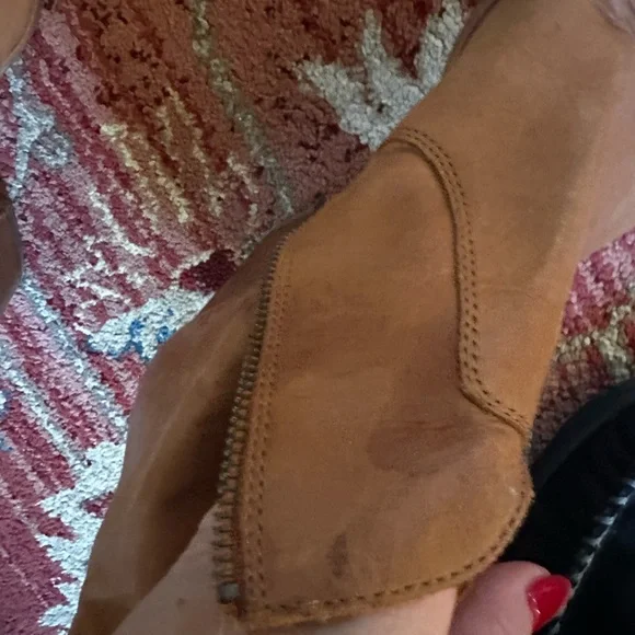 Frye Tan Leather Ankle Booties - Picture 3 of 3
